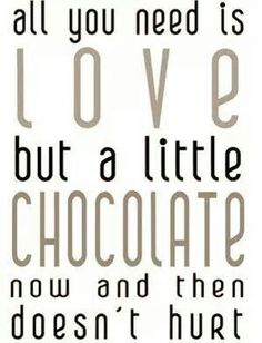 Even over chocolade…