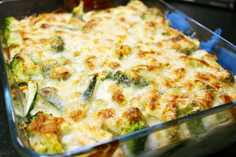 Lasagne met kabeljauw, garnalensaus en broccoli (Colruyt)