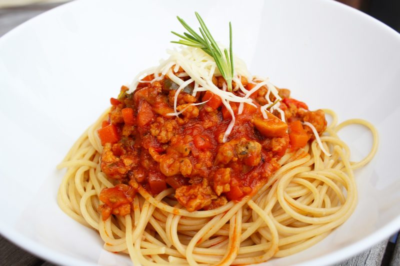 Spaghetti met kippengehakt (Jeroen Meus)