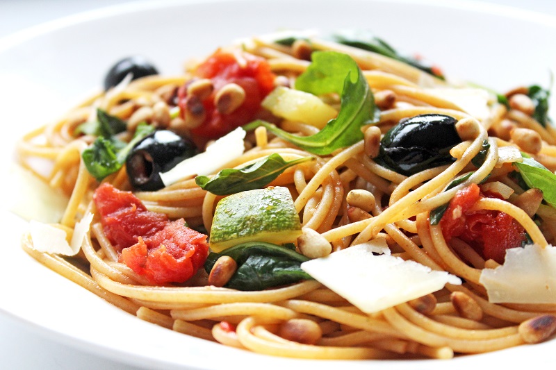 Spaghetti met tomaat en courgette (Jeroen Meus)